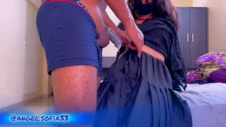 18 Years Old Delhi Muslim Girl Fucked Hard From Behind in DoggyStyle By Step Brother - indian muslim girl in hijab sex