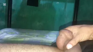 Horny stepbrother masturbates his cock alone in the bathroom until he finishes deliciously - Jovenpoder