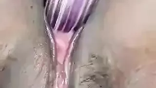 Wife enjoying her self