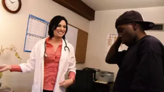 Dr Julez Ventura Takes the Temp of a Fat Black Cock
