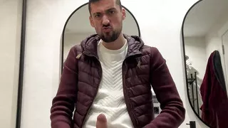 hot daddy wanking off super hot solo vid cum fountain explosion