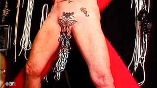 Mega clit torment with poor blonde and tattooed granny