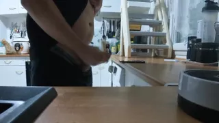 In the kitchen