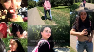 Public Wetting and Public Blowjob