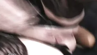 Poor chick fucked and punished hard in threesome