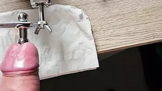extreme cocksounding and urethra stretch with machine Part 2