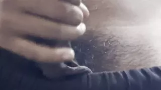 Indian daddy masturbates in bathroom