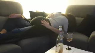 Fun making out - foreplay session with my lover, before sex ... with hubby filming us