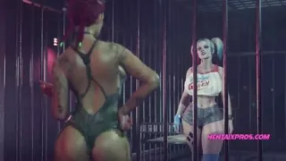 Harly Kin gets fucked in a hospital while the joker doesn't know anything