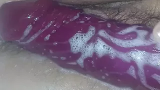 Sex in the bathtub with my huge.