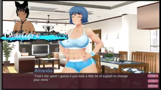 Milfs - Exercising with Amanda and getting my dick jerked off