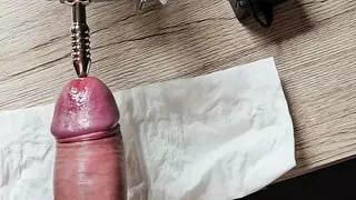 continuous cocksounding and urethra stretch with machine fpr long time Part 4