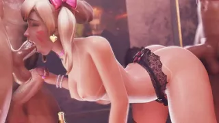 Robaatoo Tiaz-3dx D.va's Wild Party: Hardcore Fun with Three Studs