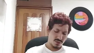 Domi Jerking off in Office