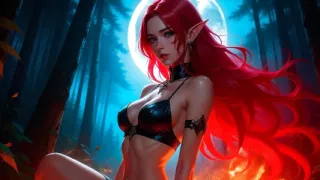 naughty  pretty redhead elfs, bikini