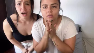 Your babysitters find you masturbating and beg for your cum