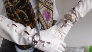 Various Luxury Watches and Long White Leather Gloves, JOI, Lady Victoria Valente