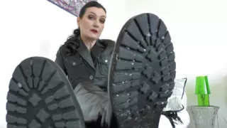 Today I'm Going to Put You Over My Knee and Clean Your Boot Soles with My Tongue POV, Lady Victoria Valente