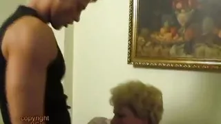 Horny gilf dreams about young guy