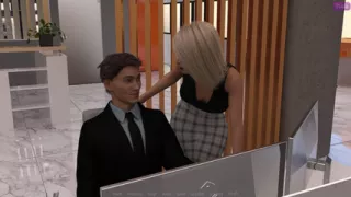 My Stepbrother 's Wife #42 John glanced at Melody 's cleavage-highlight