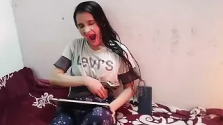 Cute little step sister ka jabar dasti doodh daba diya