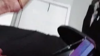 Femboy anal play in her new dress and heels