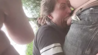 Blowjob by the River