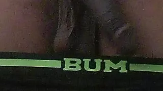 Horny black thug jacks thick cut black cock BBC