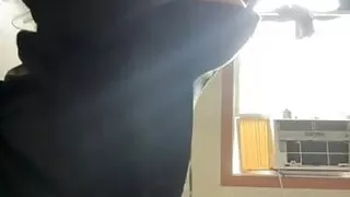 Crossdressing in the window hoping to get caught