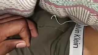 Checking my stepbrothers underwear to see and touch his tool