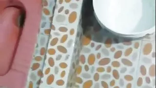 Cum my big dick in washroom