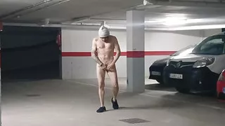 Public exhibitionism in the parking lot