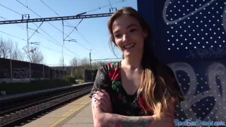 Inked Eurobabe Pulled And Fucked Before Blowing Dick In Pov