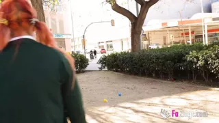 Nataly tries the old cock of Don Jorge and she falls in love