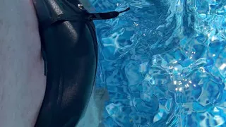 BeENJoY - masturbation in the pool and big cumshot underwater