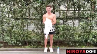 Muscled Gay Hiroya Stretches Daniel Tezros Tight Asshole