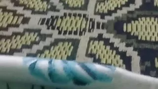 Young virgin guy masturbation in condom