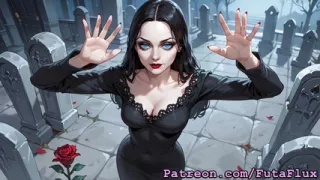 Futanari Morticia Addams