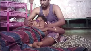 Indian village house wife hot showing housband