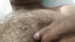 Straight men nipple play in bathroom