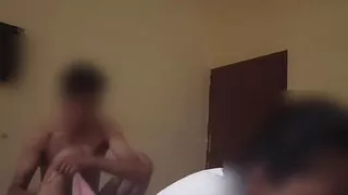 Romance with girlfriend in hotel