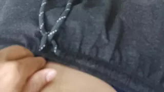 I parked my motorcycle by the winding road in the mountains and masturbated