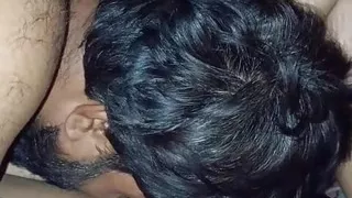 Sister in law enjoying with me at night