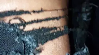 Grateful to my brother-in-law after the walk she ended up cumming inside her