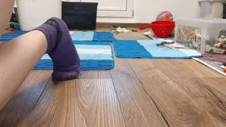 Sexy MILF, hairy pussy, big ass, vacuum cleaner in naked house. Latina with big hairy tits.