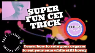 CEI Trick Learn How to Ruin Your Orgasm to Eat Your Cum While Still Horny