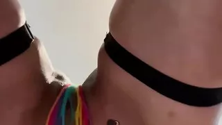 Horny lady getting ready to tuck me in