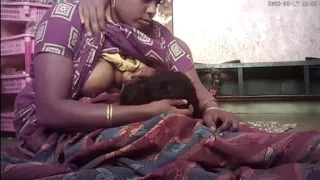 Indian village house wife milk eating housband enjoy movement