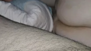Step son snaking into step mom bed sitting next to her big amazing ass naked