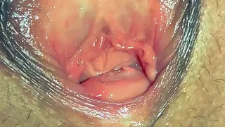 Mature wife's ass and holes close up